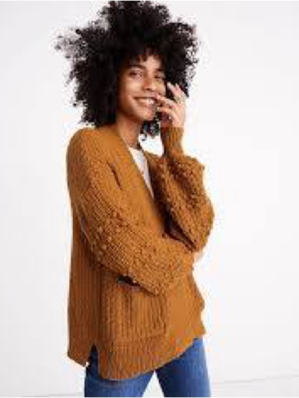 MADEWELL
Bobble Cardigan Sweater In Antique Gold | Size S
Retail price $98